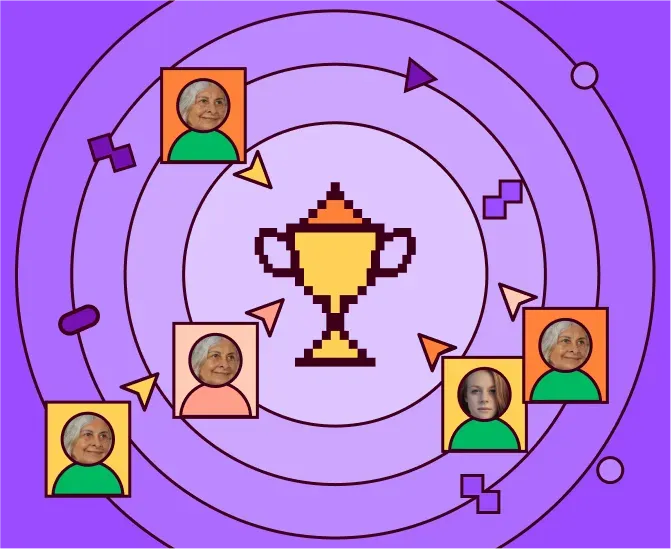 An illustration showing impactful design solutions for business growth.