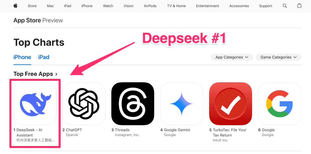 deepseek on apple store.png
