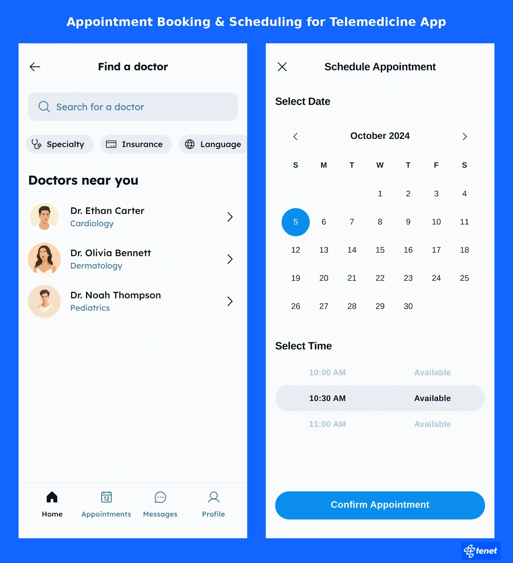 Appointment Booking & Scheduling for healthcare app